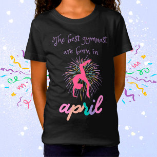 Die besten Gymnastikspieler sind im April Geboren T-Shirt