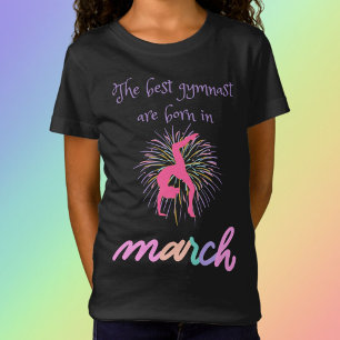Die besten Gymnastikspieler sind im März Geboren T-Shirt