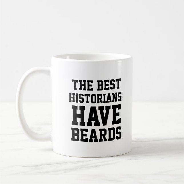 Die besten Historiker haben Bärte Kaffeetasse (Links)
