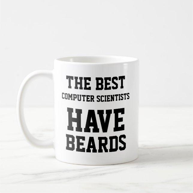 Die besten Informatiker haben Beards Kaffeetasse (Links)