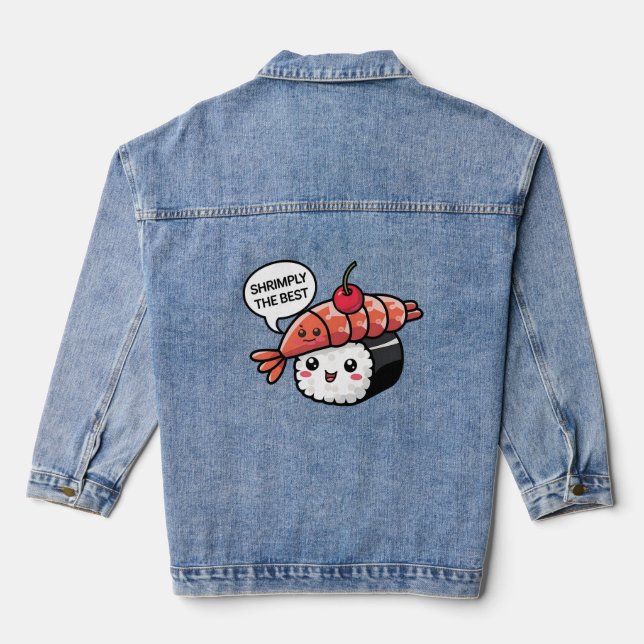 Die besten kawaii-Sushi Jeansjacke (Rückseite)