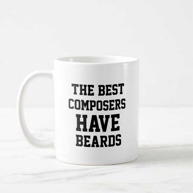 Die besten Komponisten haben Beards Kaffeetasse (Links)