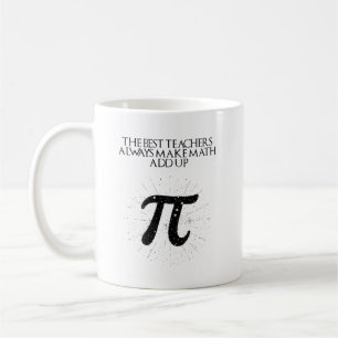 Die besten Lehrer bringen Mathematik immer auf den Kaffeetasse