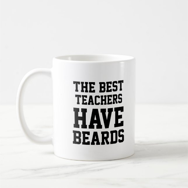 Die besten Lehrer haben Beards Kaffeetasse (Links)