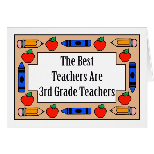 Die besten Lehrer sind 3. Grad-Lehrer (Vorderseite (Horizontal))