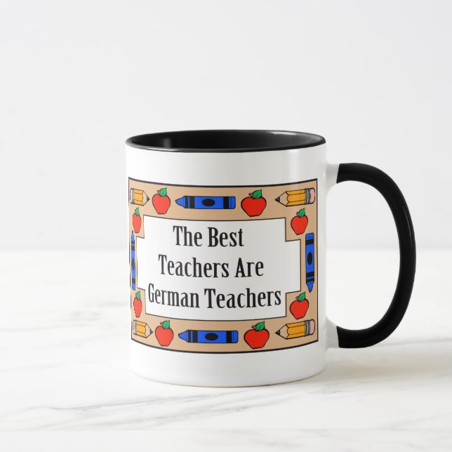 Die besten Lehrer sind deutsche Lehrer Tasse (Rechts)