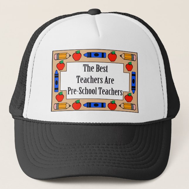 Die besten Lehrer sind Vorschule-Lehrer Truckerkappe (Vorderseite)