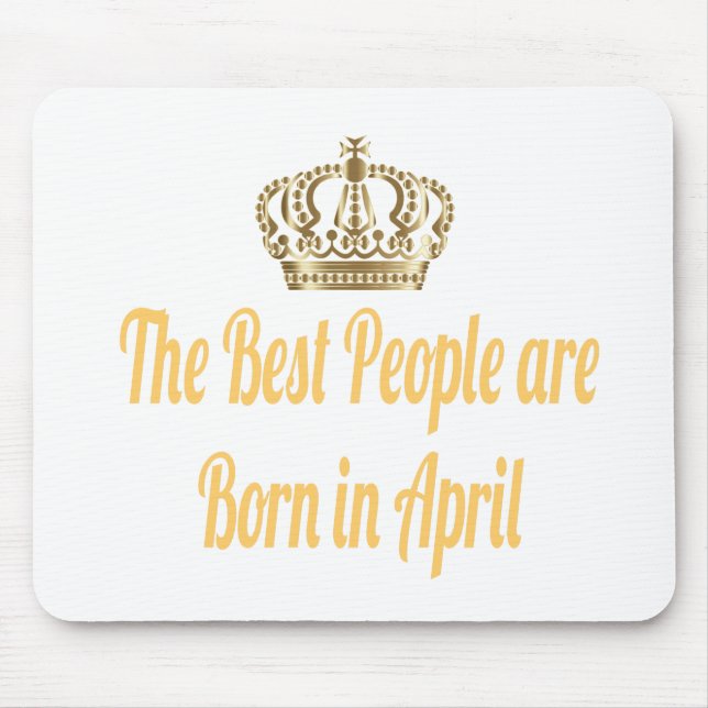 Die besten Leute sind im April Geboren Mousepad (Vorne)