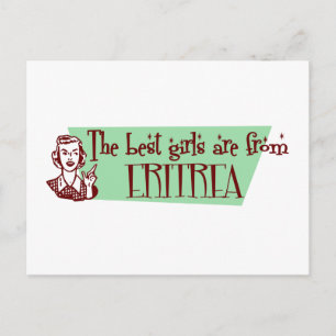 Die besten Mädchen kommen aus Eritrea Postkarte
