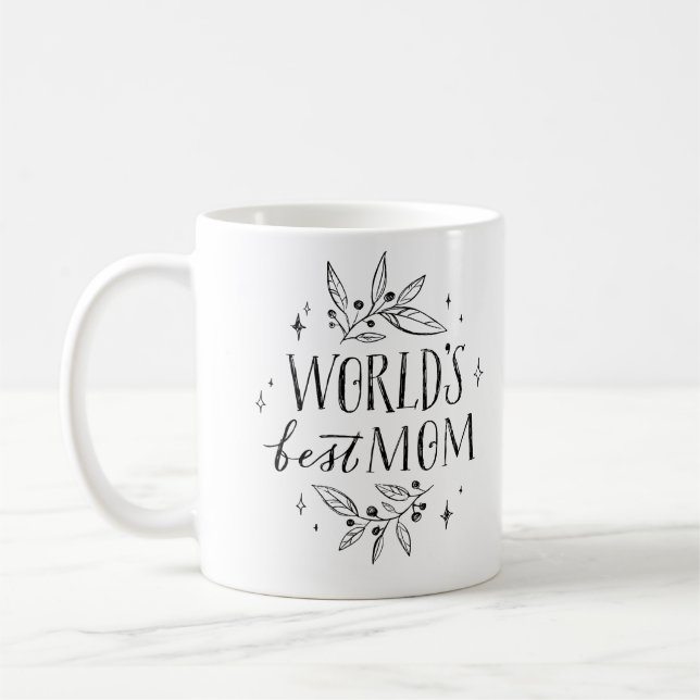 Die besten Mama-Mütter der schwarzen Welt Kaffeetasse (Links)