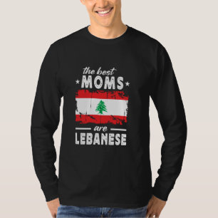 Die besten Mamas sind der libanesische Muttertag L T-Shirt
