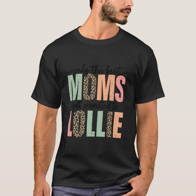 Die besten Mamas werden an Lollie Leopard Mother T-Shirt (Vorderseite)