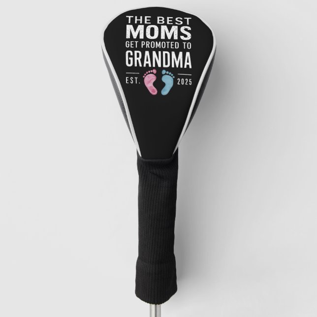 Die besten Mamas werden für Oma Est 2025 beworben Golf Headcover (Vorderseite)