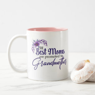 Die besten Mamas werden Großmutter angeboten Zweifarbige Tasse
