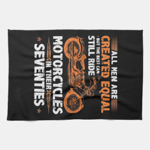 Die besten Männer können immer noch Motorräder fah Geschirrtuch