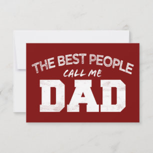 DIE BESTEN MENSCHEN NENNEN MICH VATER geburtstag v Dankeskarte