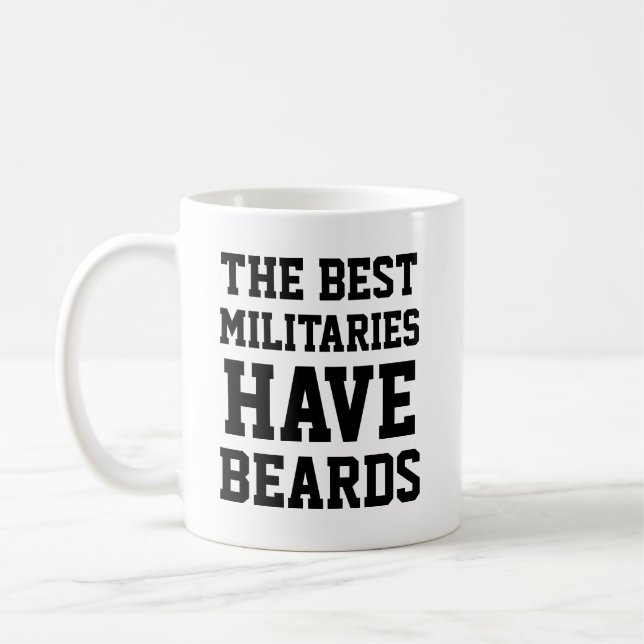 Die besten Militärs haben Bärte Kaffeetasse (Links)