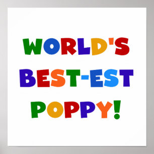Die besten Mohngeschenke der Welt in hellen Farben Poster