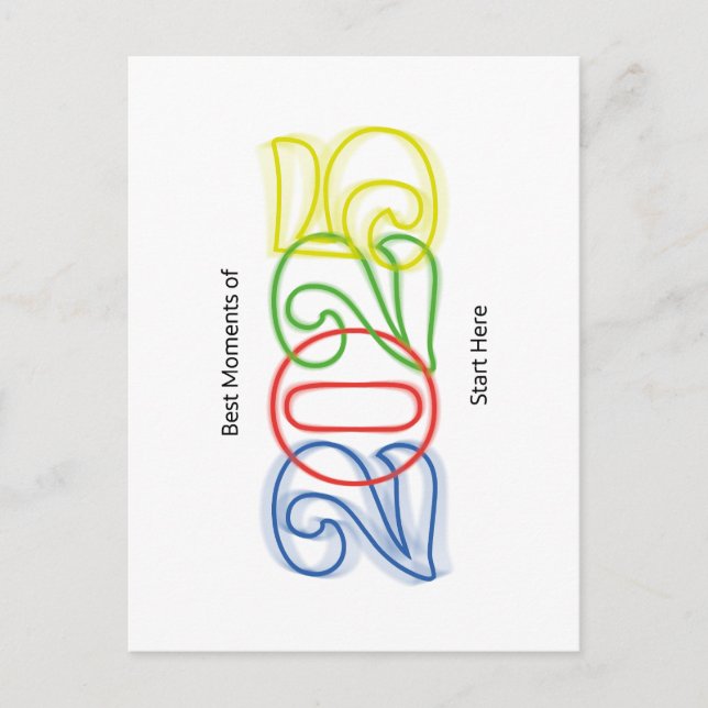 Die besten Momente des Jahres 2025 beginnen hier Postkarte (Vorderseite)