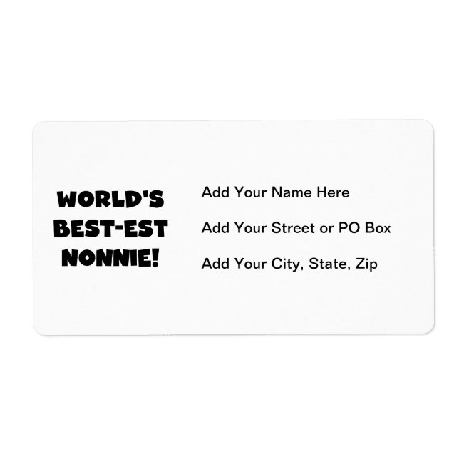 Die besten Nonnie-Geschenke der Black Text World (Vorne)