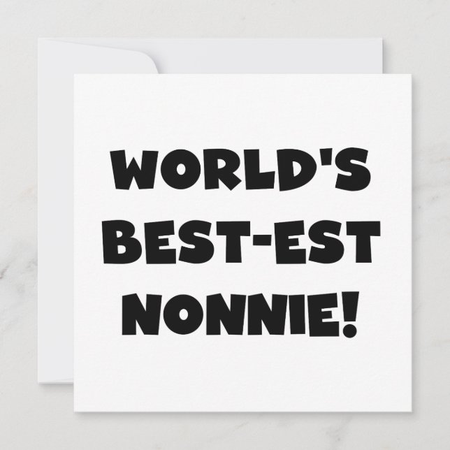Die besten Nonnie-Geschenke der Black Text World (Vorderseite)