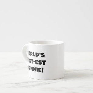 Die besten Nonnie-Geschenke der Black Text World Espressotasse