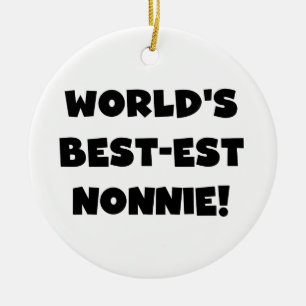 Die besten Nonnie-Geschenke der Black Text World Keramikornament