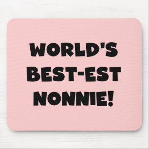 Die besten Nonnie-Geschenke der Black Text World Mousepad