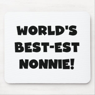 Die besten Nonnie-Geschenke der Black Text World Mousepad