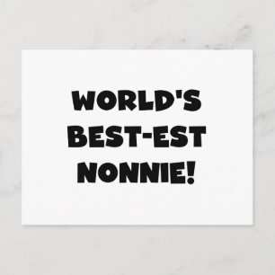 Die besten Nonnie-Geschenke der Black Text World Postkarte