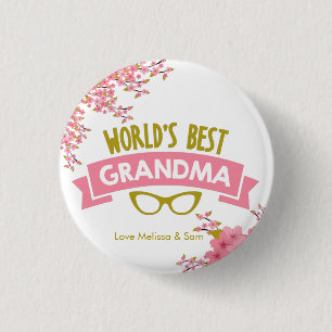 Die besten Oma der Welt personalisieren Button