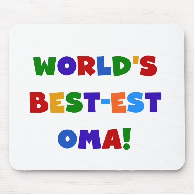 Die besten Oma-Farben der Welt - Geschenke Mousepad (Vorne)