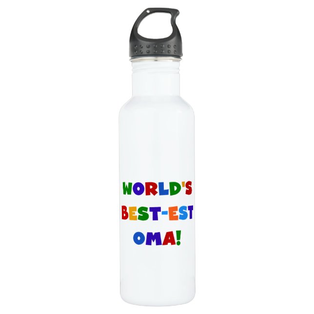 Die besten Oma-Farben der Welt Trinkflasche (Vorderseite)