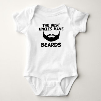 Die besten Onkel haben Bärte Baby Strampler