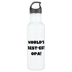 Die besten Opa Black Text T - Shirt und Edelstahlflasche