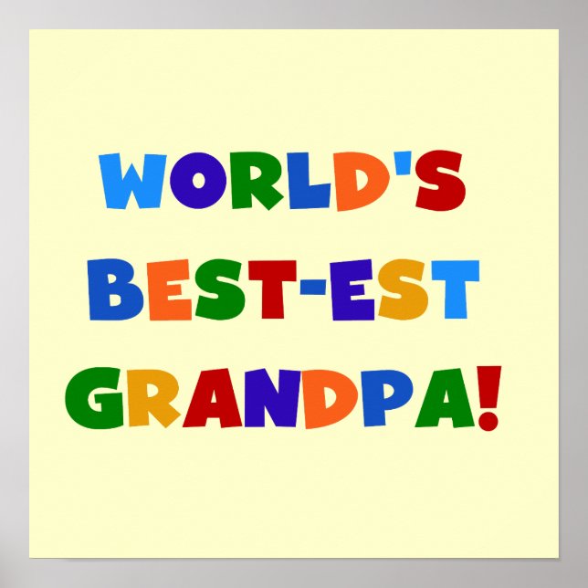 Die besten Opa-Bright-Geschenke der Welt Poster (Vorne)