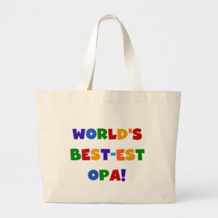 Die besten opa-farbenen Geschenke der Welt Jumbo Stoffbeutel