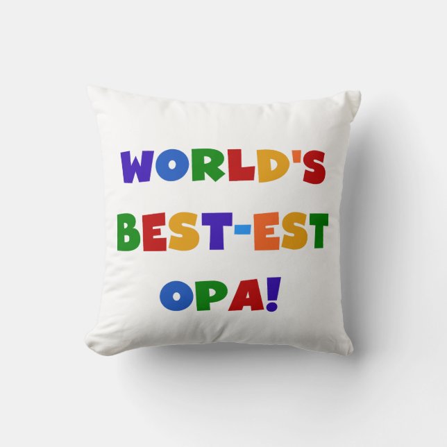 Die besten opa-farbenen Geschenke der Welt Kissen (Vorderseite)