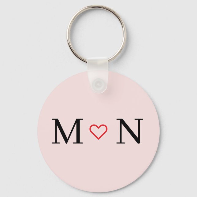 Die besten Paare in Rosa und Schwarz Schlüsselanhänger (Vorderseite)