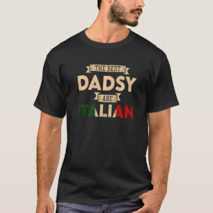 Die besten Papa sind Italienische Fahne Papa T-Shirt