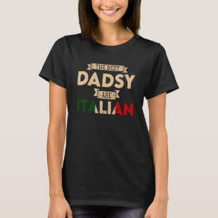 Die besten Papa sind Italienische Fahne Papa T-Shirt