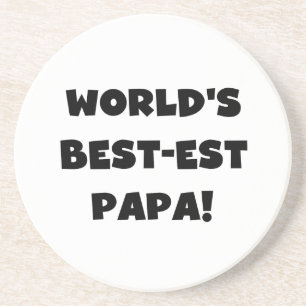 Die besten Papa-Tshirts und Geschenke der Black Te Getränkeuntersetzer