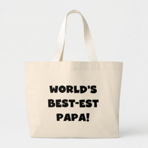 Die besten Papa-Tshirts und Geschenke der Black Te Jumbo Stoffbeutel
