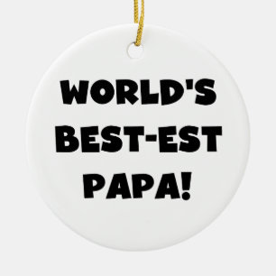 Die besten Papa-Tshirts und Geschenke der Black Te Keramikornament