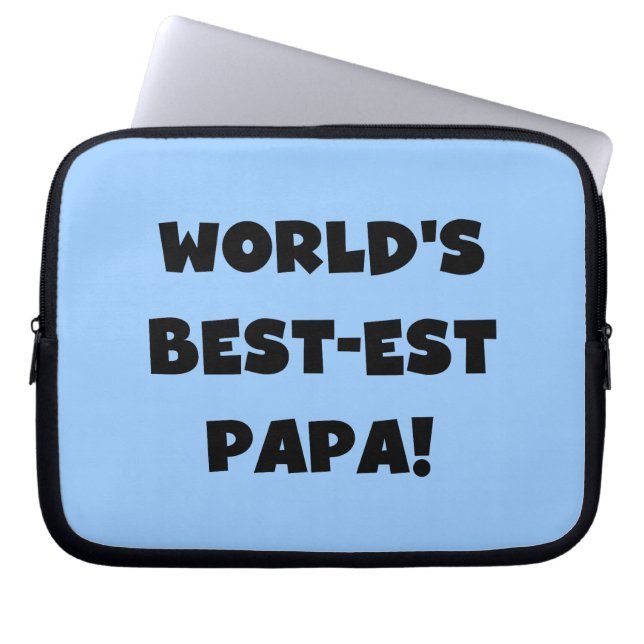 Die besten Papa-Tshirts und Geschenke der Black Te Laptopschutzhülle (Vorderseite)