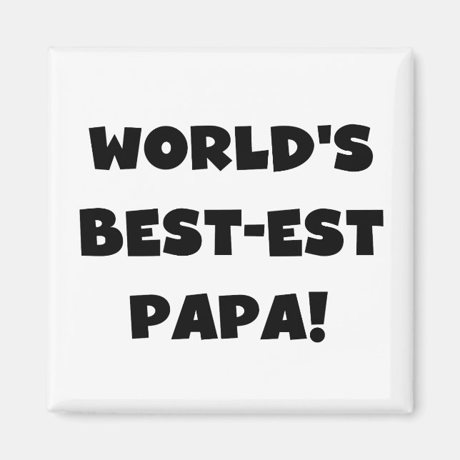 Die besten Papa-Tshirts und Geschenke der Black Te Magnet (Vorne)