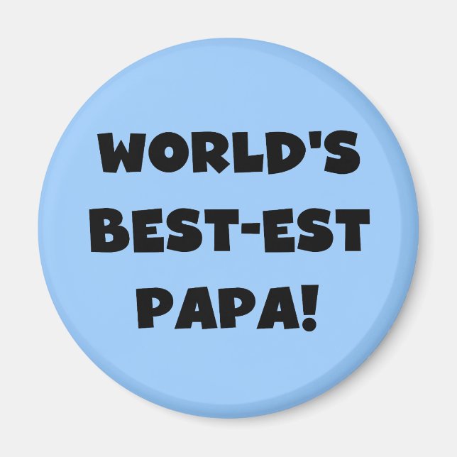 Die besten Papa-Tshirts und Geschenke der Black Te Magnet (Vorne)
