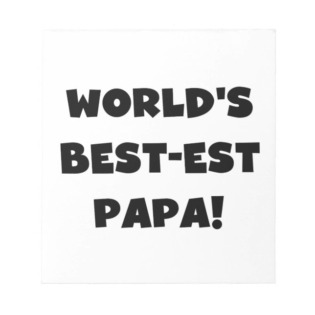 Die besten Papa-Tshirts und Geschenke der Black Te Notizblock (Vorderseite)