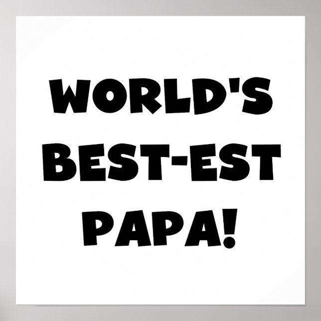 Die besten Papa-Tshirts und Geschenke der Black Te Poster (Vorne)