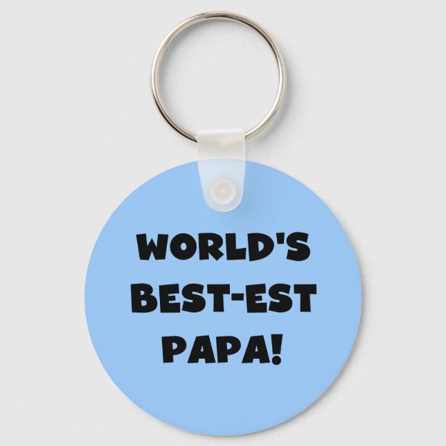 Die besten Papa-Tshirts und Geschenke der Black Te Schlüsselanhänger (Vorderseite)